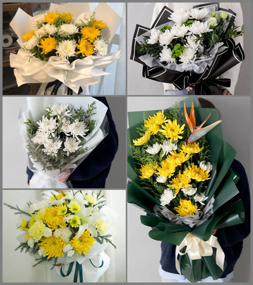 贵州遵义桐梓县黄莲乡道竹村白事花束代送